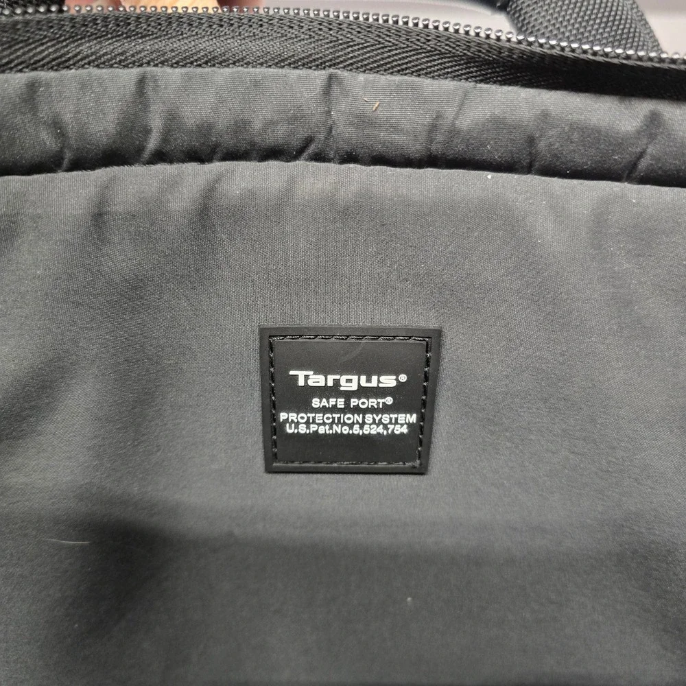 Targus Safe Port Laptop Bag Black Ballistic Nylon Briefcase Shoulder Strap Mens